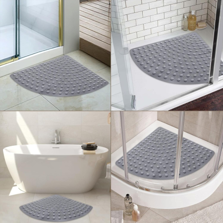 Covoraș de duș anti-alunecare 70x70 cm, semirotund [7]