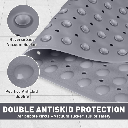 Covoraș de duș anti-alunecare 70x70 cm, semirotund [2]