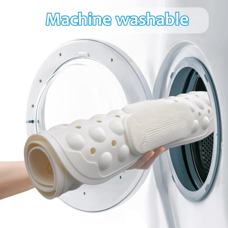 Covoraș de duș anti-alunecare 70x40 cm, cu ventuze si masaj, Alb [3]