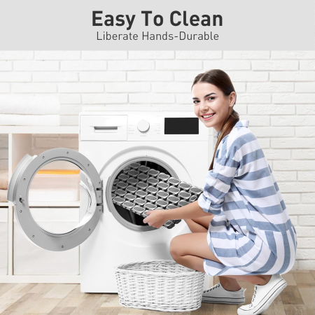 Covoraș de duș anti-alunecare 90x40 cm, cu 156 ventuze, gri [4]