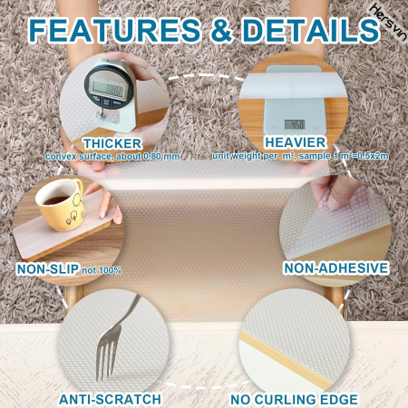 Covorase antialunecare pentru sertare 50x150 cm set 4 bucati [1]