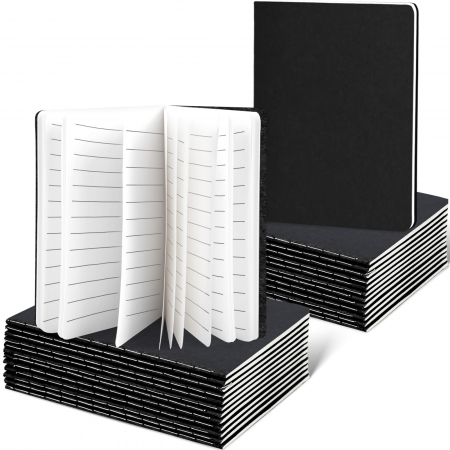 ACCESORII BIROU - Carnetel de buzunar liniat cu 30 foi 13x9 cm set 6 bucati