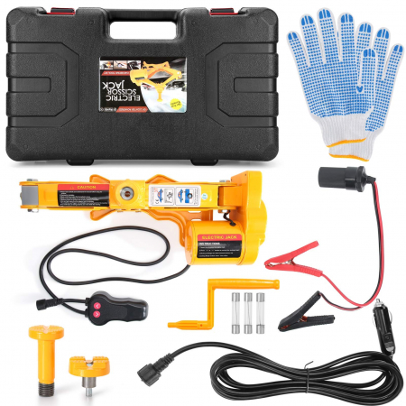 SCULE - Cric electric pentru mașină 3T, ridicare 12-35 cm sau 17-42 cm