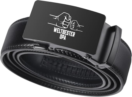 Curele barbati - Curea cu blocare automata din piele PU pentru barbati, 3.5x130 cm