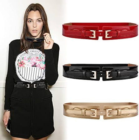 Curea eleganta subțire din piele lăcuită, 70x4 cm [4]