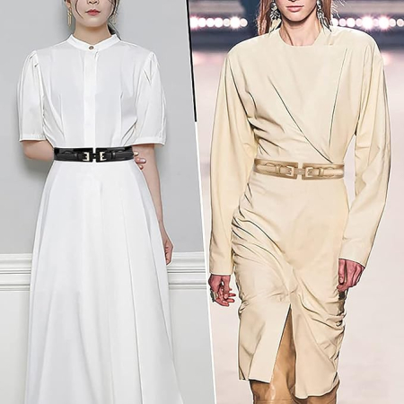 Curea eleganta subțire din piele lăcuită, 70x4 cm [1]