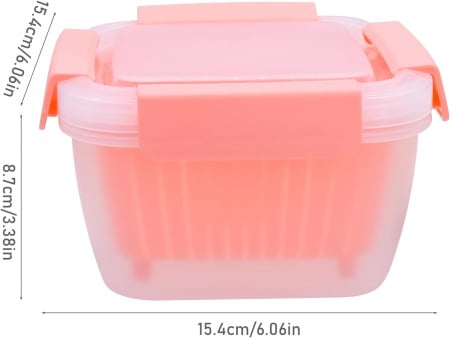 Caserola cu strecuratoare si capac pentru spalat si congelat fructe [1]