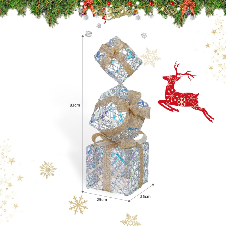 Cutii decorative pentru pom de Craciun cu instalatie de LED-uri [3]