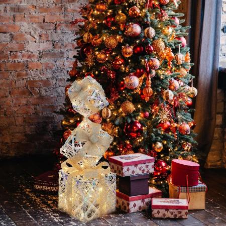 Cutii decorative pentru pom de Craciun cu instalatie de LED-uri [1]