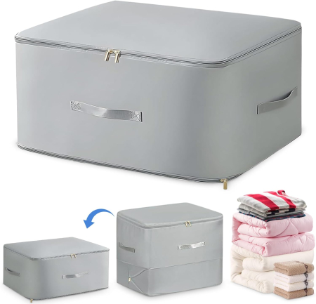 accesorii depozitare - Organizator autocompresiv ultra compact, economisesc spațiu, pentru pilote, haine, pături 52 x 42 x 30 cm