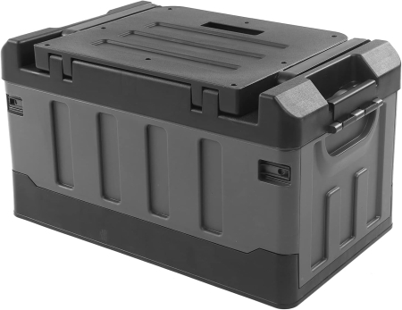 Cutie mare 70L pentru depozitare, din plastic dur, pliabila, max 200kg, scaun portabil pentru calatorii [7]