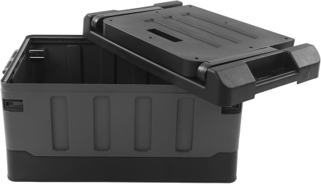 Cutie mare 70L pentru depozitare, din plastic dur, pliabila, max 200kg, scaun portabil pentru calatorii [8]