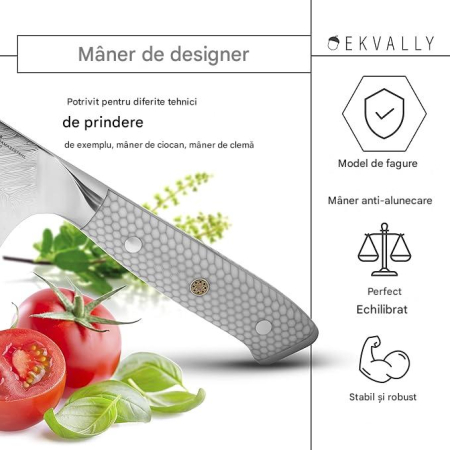 Cutit profesional din otel inoxidabil lamă 18 cm 73 straturi [2]