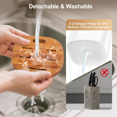 Set de cuțite de bucătărie 6 piese din oțel inoxidabil cu suport asezare [4]