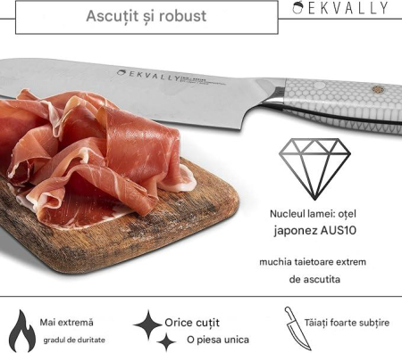 Cutit profesional din otel inoxidabil lamă 18 cm 73 straturi [4]