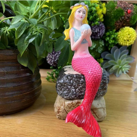 Decoratiune de gradina 24 cm, sirena [4]