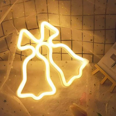 Decoratiune LED neon clopot 23x20 cm [3]