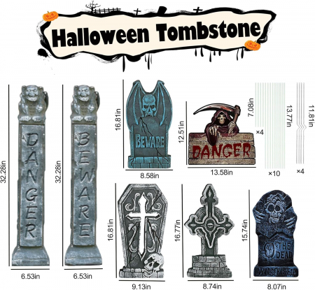 Decoratiuni inspaimantatoare impermeabile pentru petreceri- set 7 piese [2]