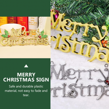 Decoratiuni pentru usi intrare casa " Merry Cristmas"- set 12 bucati [2]