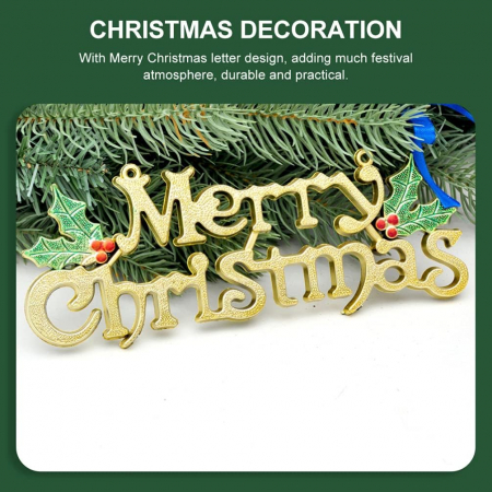 Decoratiuni pentru usi intrare casa " Merry Cristmas"- set 12 bucati [5]