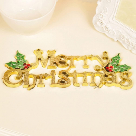 Decoratiuni pentru usi intrare casa " Merry Cristmas"- set 12 bucati [6]