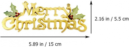 Decoratiuni pentru usi intrare casa " Merry Cristmas"- set 12 bucati [7]