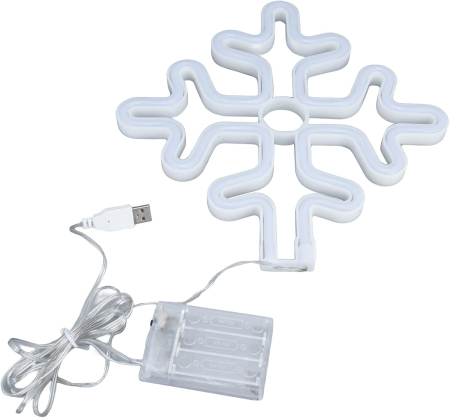 instalatii lumini - Decoratiune luminoasa impermeabila Fulg, 25x25.5 cm