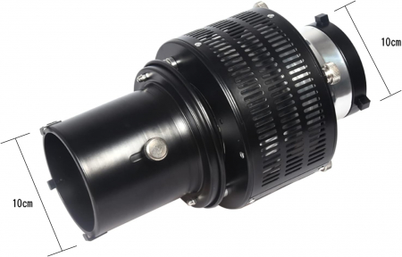 Difuzor de bliț cu reflector Snoot de focalizare cu montură Bowens din metal pentru fotografie cu efect artistic [6]