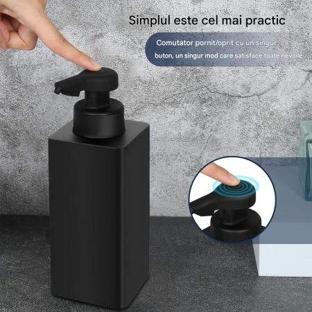 Dispencer automat de spuma din sapun, acumulator 1800 mAh, 450 ml [3]