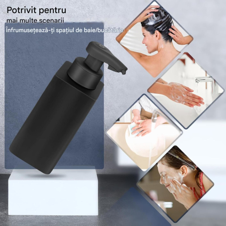 Dispencer automat de spuma din sapun, acumulator 1800 mAh, 450 ml [5]