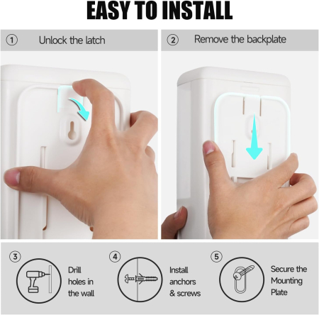 Dispencer de spuma din sapun pentru baie 1200 ml, Alb [2]