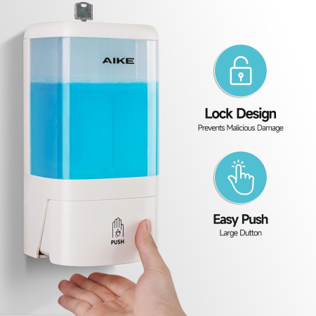 Dispencer de spuma din sapun pentru baie 1200 ml, Alb [4]