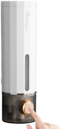 CASA SI GRADINA - Dispenser de sapun lichid montat pe perete fara gaurire, 450 ml Alb