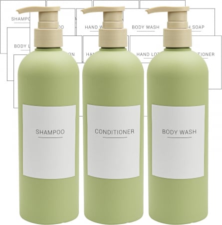 Dozatoare de sapun cu pompa, 400 ml, set 3 bucati verde avocado [7]