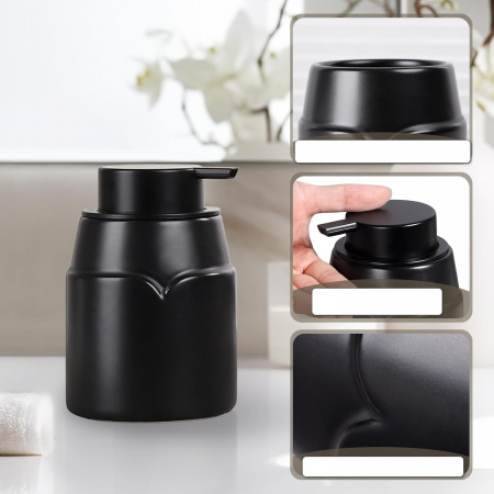 Dispenser de spuma din sapun negru, 420 ml [3]