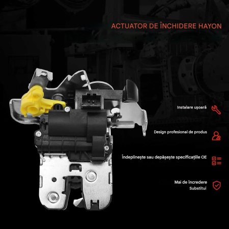 Broască Încuietoare Hayon Audi Q7 4M, 2015-2019, 4 Pini, OEM 4M0827506B/C/D [6]