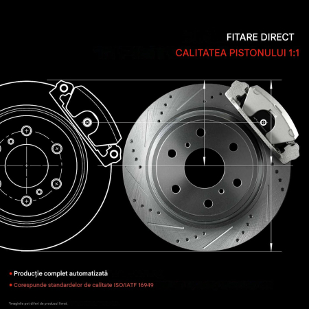 Etrier Frână Spate Stânga, Lucas, Piston 33,9 mm, pentru Fiat 500/Panda/Punto, Lancia [2]
