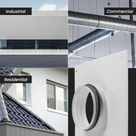 Flansa din otel pentru fixare tuburi flexibile pentru aer, 100 mm [5]