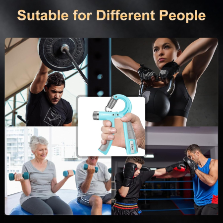 Extensoare pentru forta de strangere a mainii 10-130lbs, negru, 1 bucata albastru [6]