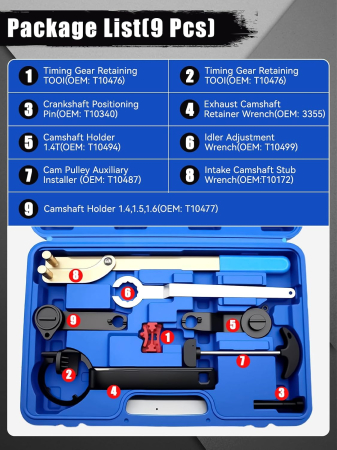 Kit Blocare Distribuție VAG EA211, 1.0-1.6 TSI/TFSI/TGI, Audi VW Skoda Seat [1]
