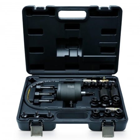 SCULE - Extractor pneumatic pentru injectoare cu 21 adaptoare, compatibil cu Bosch Delphi Denso Siemens