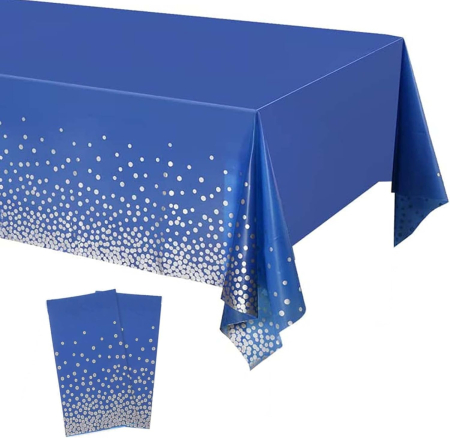 ACCESORII MASA - Fata de masa  dreptunchiulara, albastra 137x274 cm, set 2 bucati