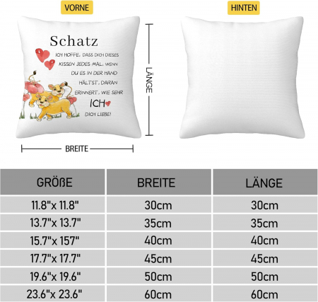 Fata de perina Lei 40x40 cm Schatz [1]