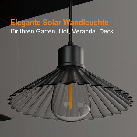 Lampa solara tip felinar cu prindere pe perete, IP65, 2700 KK [1]