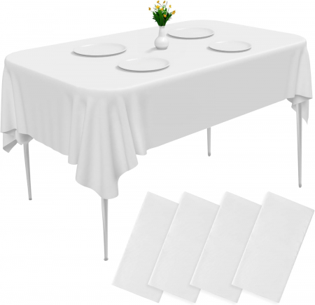 BUCATARIE - Fețe de masă de unică folosință 137 x 274 cm, albe, set 4 bucati