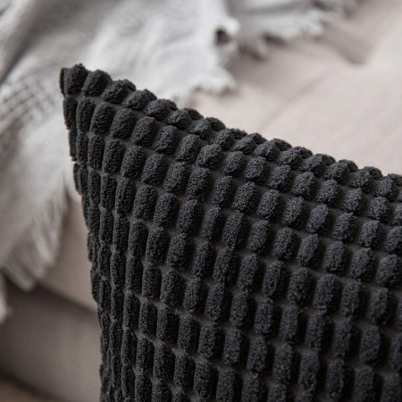 Fete de perini decorative 30x50 cm 2buc negru [1]