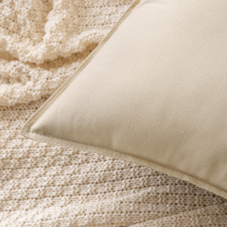 Fete de perini decorative 45x45 cm 2buc Bej [1]
