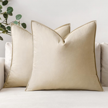 Fete perini - Fete de perini decorative 45x45 cm 2buc Bej