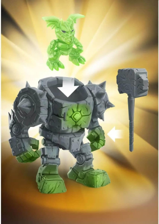 Figurina mini cyborg, Robot de piatră, Creatură din Eldrador [1]