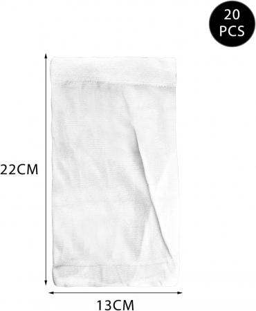 Filtre reutilizabile din panza ultra-fina pentru scurgeri piscina- set 20 bucati [1]
